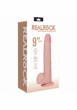 RealRock - Ultra Realistic Skin - Vibrating Rechargeable - Regular Straight - 9\