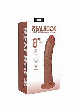 RealRock - Ultra Realistic Skin - Vibrating and Rotating Cock - Regular Curved - 8\