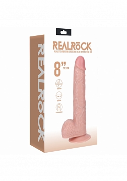 RealRock - Ultra Realistic Skin - Vibrating and Rotating Cock With Balls - Regular Straight - 8\