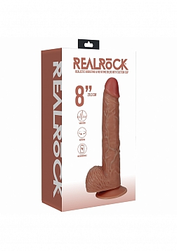 RealRock - Ultra Realistic Skin - Vibrating and Rotating Cock With Balls - Regular Straight - 8\