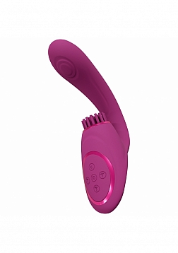 VIVE - Gen - Triple G-Spot Vibrator with Pulse Wave - Pink