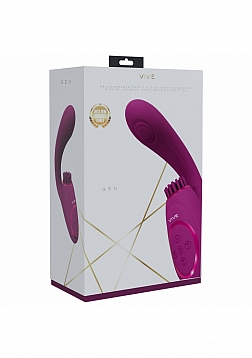 VIVE - Gen - Triple G-Spot Vibrator with Pulse Wave - Pink