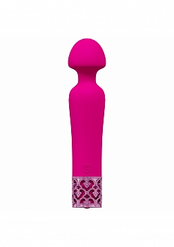 Royal Gems -Scepter - 10 Speed Silicone Rechargeable Vibrator - Pink