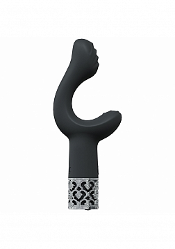 Royal Gems - Majestic - 10 Speed Silicone Rechargeable Vibrator - Black