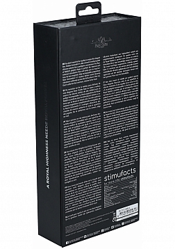 Royal Gems - Royal Rabbit - 10 Speed Silicone Rechargeable Vibrator - Black