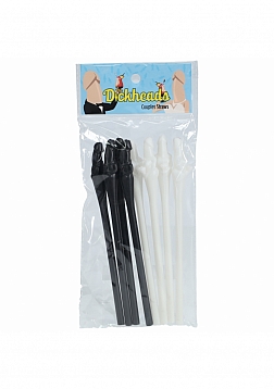 SLI - The Dickheads - Couples Straws - Black & White