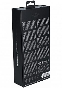 Royal Gems -Scepter - 10 Speed Silicone Rechargeable Vibrator - Black