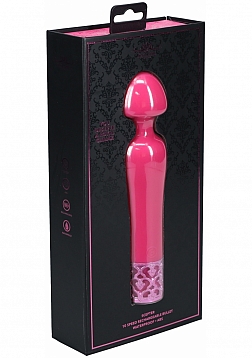 Royal Gems -Scepter - 10 Speed Silicone Rechargeable Vibrator - Pink