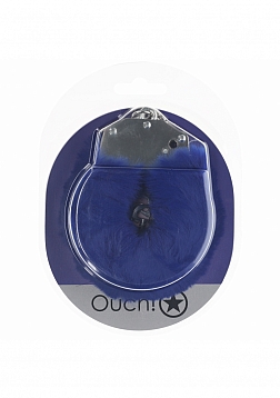 Ouch! - Heavy-duty Fluffy Handcuffs - Navy