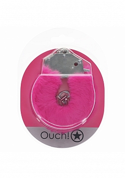 Ouch! - Heavy-duty Fluffy Handcuffs - Pink