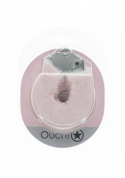 Ouch! - Heavy-duty Fluffy Handcuffs - Powder Pink