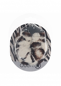 Ouch! - Heavy-duty Fluffy Handcuffs - SnowLeopard