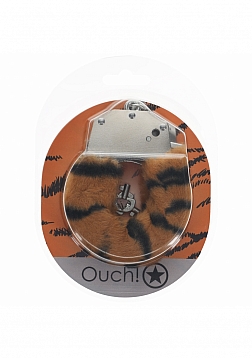 Ouch! - Heavy-duty Fluffy Handcuffs - Tiger