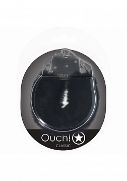 Ouch! - Classic Fluffy Handcuffs - Black