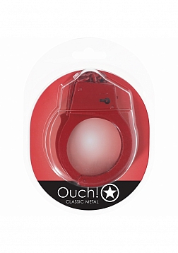 Ouch! - Classic Metal Handcuffs - Red