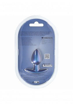 Ouch! - Anal Plug - Small - Silicone - Metallic Blue