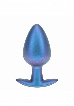 Ouch! - Anal Plug - Large - Silicone - Metallic Blue