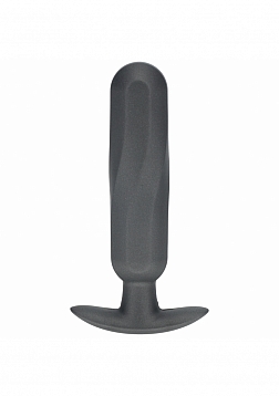 Ouch! - Oblong Anal Plug - Silicone - Gun Metal