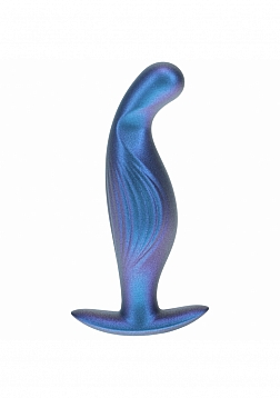 Ouch! - P-Spot Anal Plug - Silicone - Metallic Blue