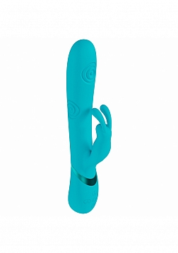 DOLCE VIVE - Mimi - Rechargeable Triple Motor - G-Spot Vibrating and Tapping Rabbit - Blue