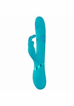 DOLCE VIVE - Mimi - Rechargeable Triple Motor - G-Spot Vibrating and Tapping Rabbit - Blue