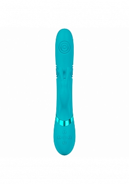 DOLCE VIVE - Mimi - Rechargeable Triple Motor - G-Spot Vibrating and Tapping Rabbit - Blue