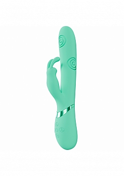 DOLCE VIVE - Mimi - Rechargeable Triple Motor - G-Spot Vibrating and Tapping Rabbit - Green