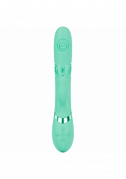 DOLCE VIVE - Mimi - Rechargeable Triple Motor - G-Spot Vibrating and Tapping Rabbit - Green