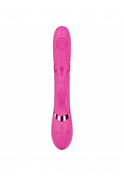 DOLCE VIVE - Mimi - Rechargeable Triple Motor - G-Spot Vibrating and Tapping Rabbit - Pink