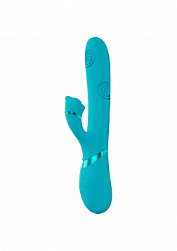 DOLCE VIVE - Fiore - Rechargeable Triple Motor - G-Spot Air Wave VIbrating and Tapping Flared Clit S