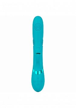 DOLCE VIVE - Fiore - Rechargeable Triple Motor - G-Spot Air Wave VIbrating and Tapping Flared Clit S