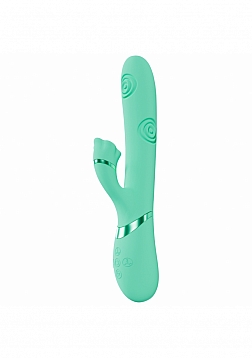 DOLCE VIVE - Fiore - Rechargeable Triple Motor - G-Spot Air Wave VIbrating and Tapping Flared Clit S