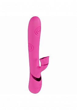 DOLCE VIVE - Fiore - Rechargeable Triple Motor - G-Spot Air Wave VIbrating and Tapping Flared Clit S