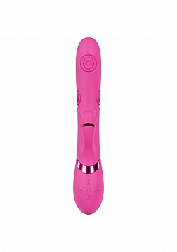 DOLCE VIVE - Fiore - Rechargeable Triple Motor - G-Spot Air Wave VIbrating and Tapping Flared Clit S