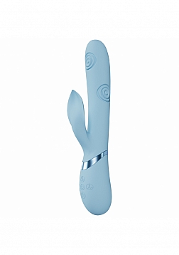 DOLCE VIVE - Fronda - Rechargeable Triple Motor - G-Spot VIbrating and Tapping Leaf Clit Stimulator 