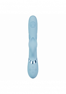 DOLCE VIVE - Fronda - Rechargeable Triple Motor - G-Spot VIbrating and Tapping Leaf Clit Stimulator 