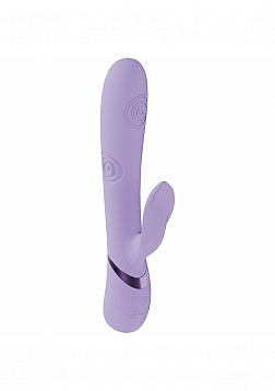 DOLCE VIVE - Fronda - Rechargeable Triple Motor - G-Spot VIbrating and Tapping Leaf Clit Stimulator