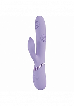 DOLCE VIVE - Fronda - Rechargeable Triple Motor - G-Spot VIbrating and Tapping Leaf Clit Stimulator 
