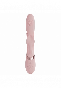 DOLCE VIVE - Fronda - Rechargeable Triple Motor - G-Spot VIbrating and Tapping Leaf Clit Stimulator 