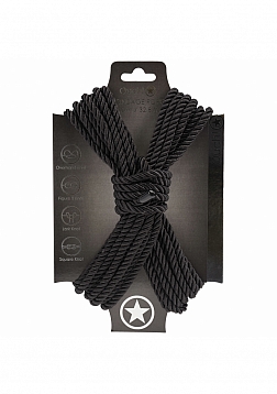 Ouch! - Bondage Rope - 10 Meter - Nylon - Black