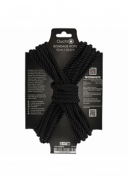 Ouch! - Bondage Rope - 10 Meter - Nylon - Black