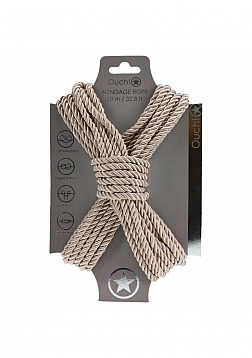 Ouch! - Bondage Rope - 10 Meter - Nylon - Gold