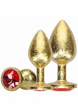 Ouch! - Milan Collection - Metal Anal Plug Set - Gold