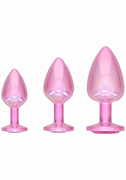 Ouch! - Paris Collection - Metal Anal Plug Set - Pink