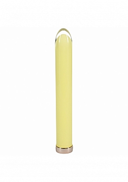 LoveLine - Glass - Sparkle - Rechargeable - 10 Function - 6.3" Vibrator - Yellow