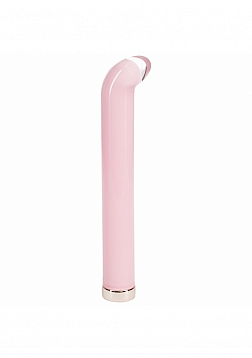 LoveLine - Glass - Aurora - Rechargeable - 10 Function - 6.3" G-Spot Vibrator - Pink
