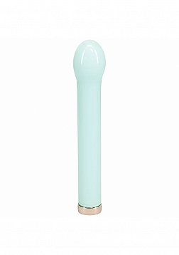 LoveLine - Glass - Celestia - Rechargeable - 10 Function - 6.3" Bulb Tip Vibrator - Green