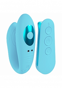 LoveLine - Paris - Charme - Dual Motor Vibe - Silicone - Rechargeable - Waterproof - Blue