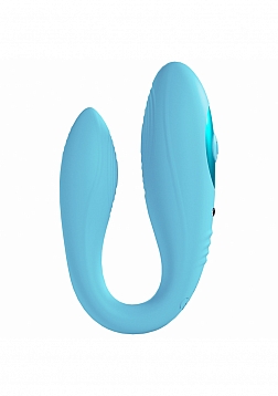 LoveLine - Paris - Charme - Dual Motor Vibe - Silicone - Rechargeable - Waterproof - Blue