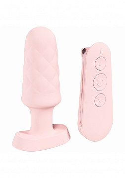 LoveLine - Paris - Velvet - Remote Control Vibrating Plug - Silicone - Rechargeable - Waterproof - P